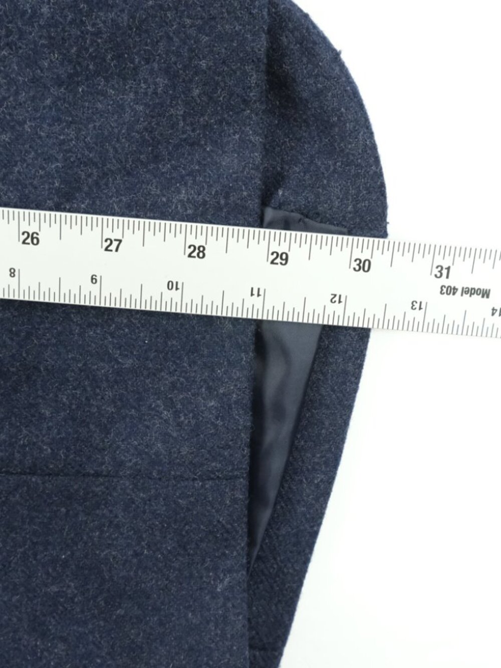J.Crew Thompson Blazer Navy Blue Wool Blend Two Button Sport Coat 40S - Picture 11 of 13